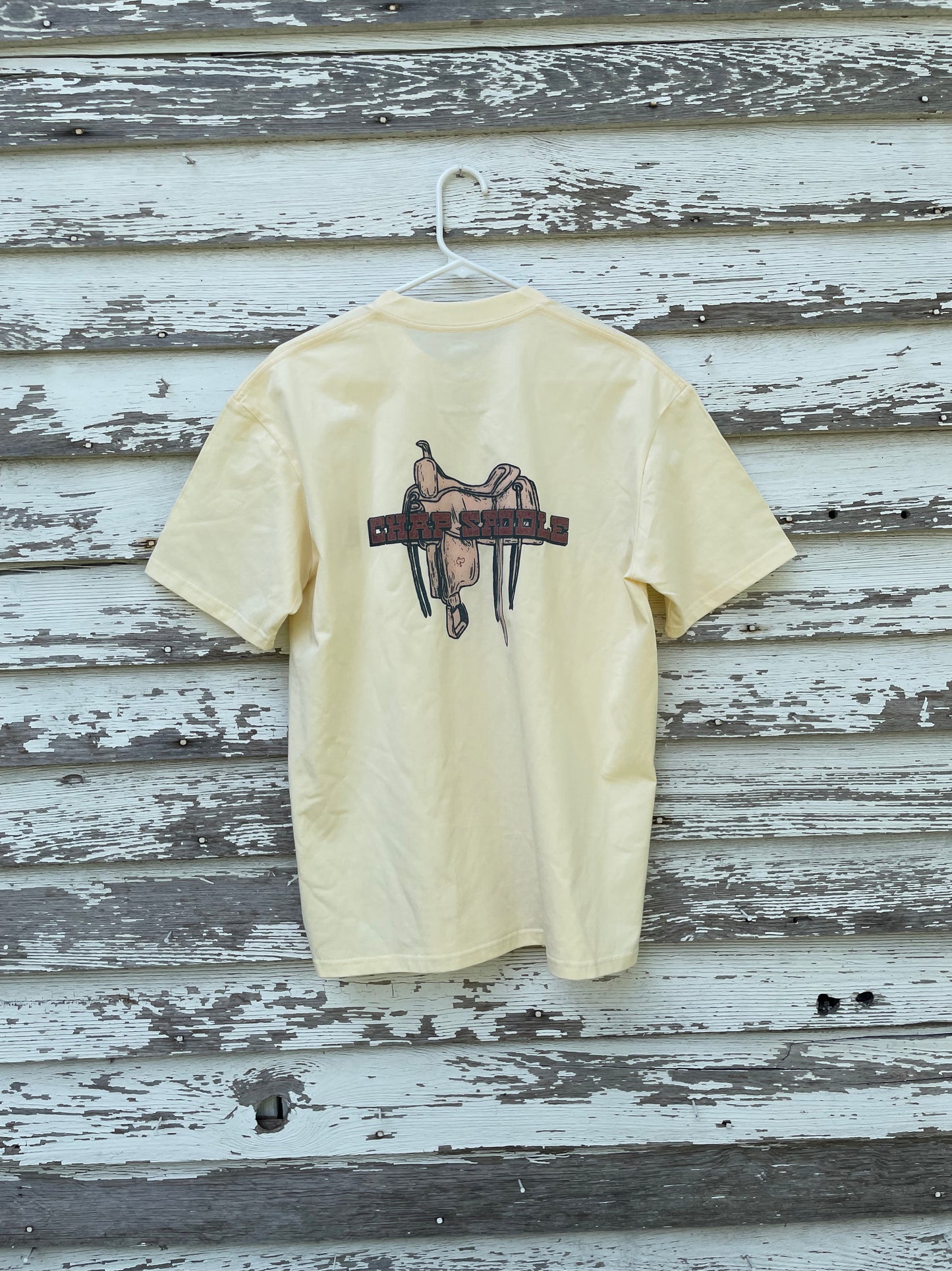 CHAP SADDLE CREAM GRAPHIC T SHIRT